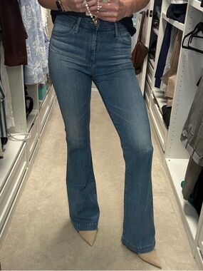 Ag Adriano Goldschmied Janis Light Blue Flare Jeans